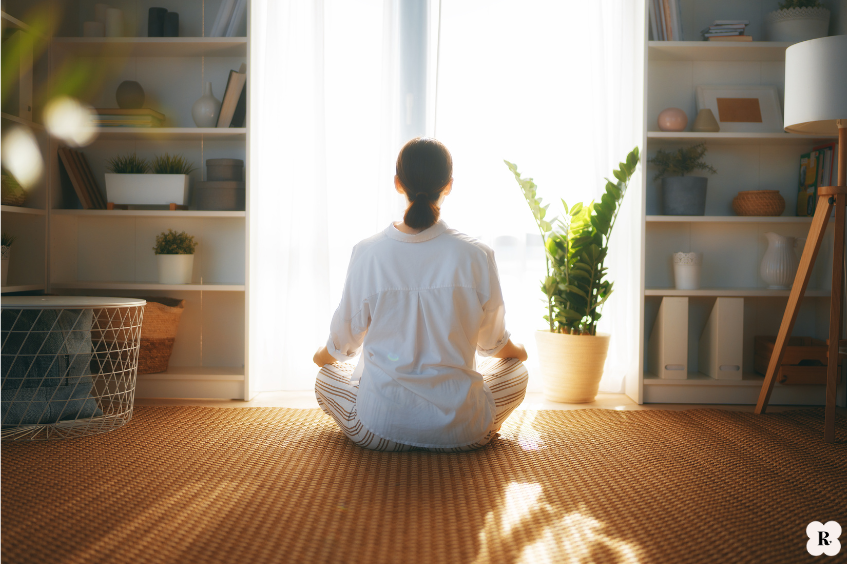 Manage stress by meditating.